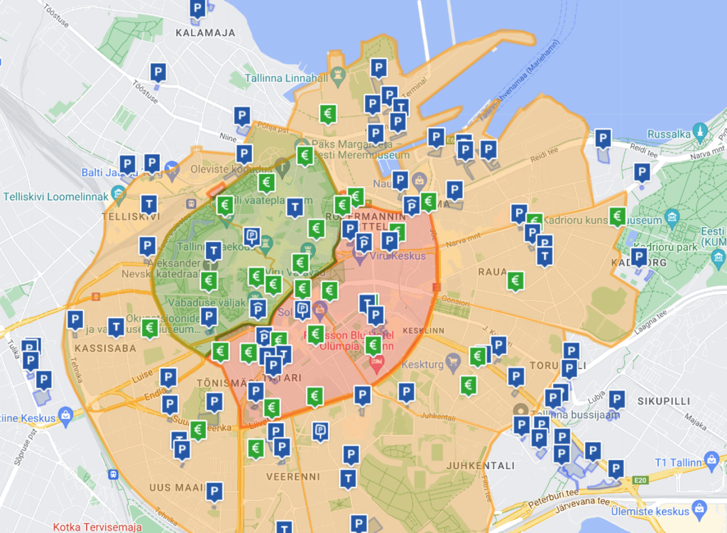 Tallinna Pysäköintialueet