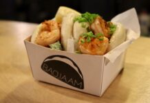 Baojaam: Herkullisia Taiwanilaisia Baoja Uniikissa Torimiljöössä Baojaam Katkarapubao